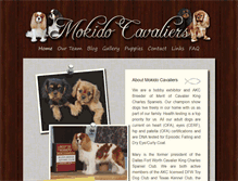 Tablet Screenshot of mokidocavaliers.com